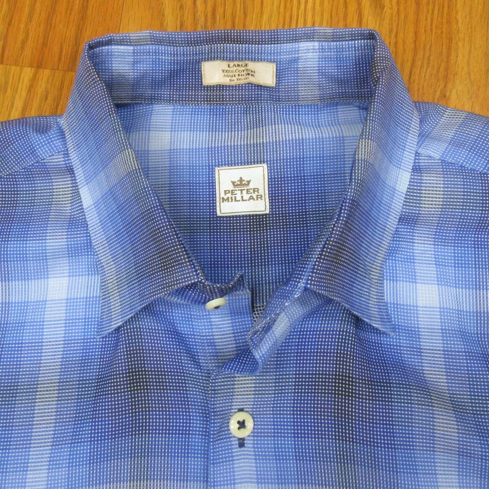 PETER MILLAR REGULAR FIT 100% COTTON BUTTON UP - Picture 3 of 4